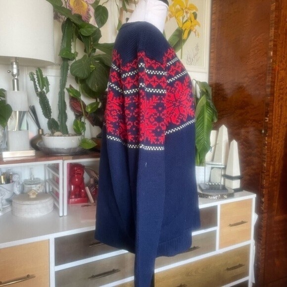 J. McLaughlin Man’s Winter Ski Norwegian Scandinavian Sweater‎ - Picture 5 of 9